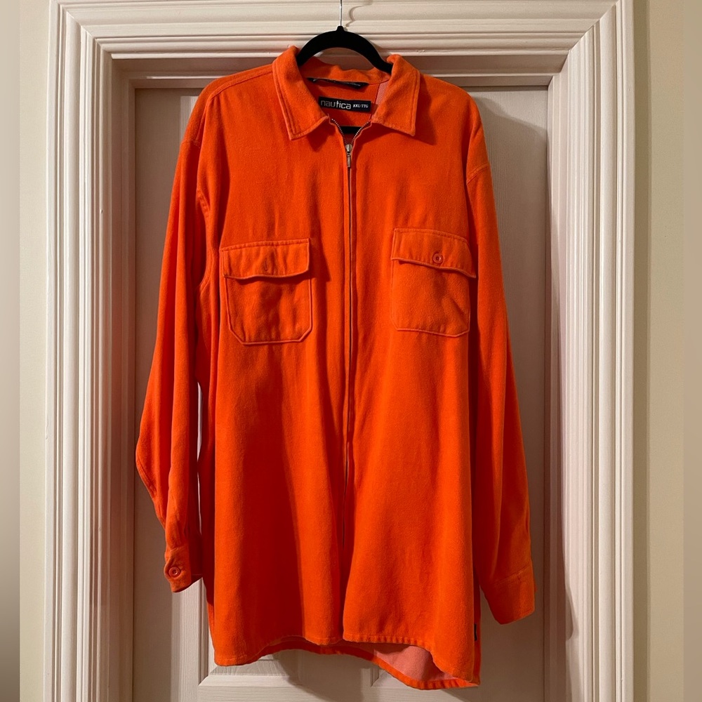 Nautica orange plus size shirt
